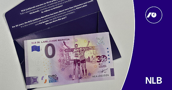 Commemorative Banknote for the NLB 30th Ljubljana Marathon